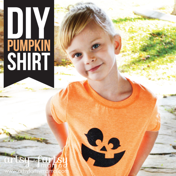  DIY  Pumpkin Shirt  artsy fartsy mama