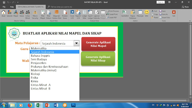 Aplikasi Raport K13 MA/SMA Terbaru Update Lengkap