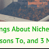 13 Great Reasons To Have A Niche Website