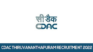 CDAC Thiruvananthapuram Recruitment 2022 - Apply Online For Latest Assistant, Clerk & Other Vacancies