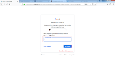 Cara memulihkan password akun google terbaru