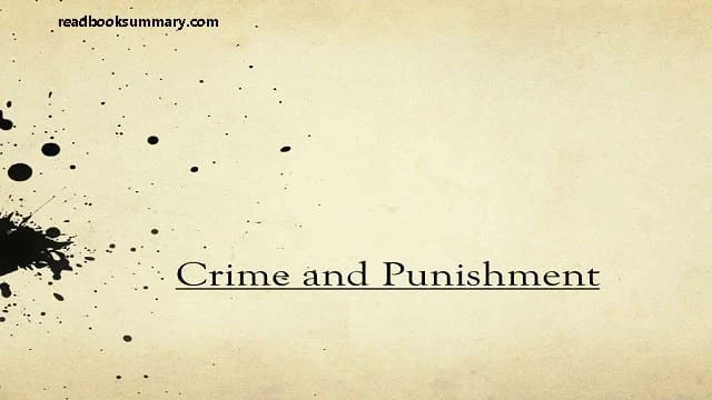 crime and punishment chapter summary
