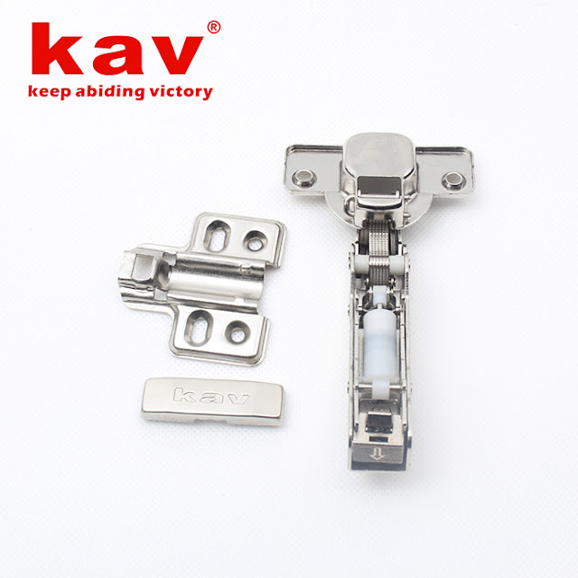 kav luxury 2d clip on soft close door hinges with plastic pipes