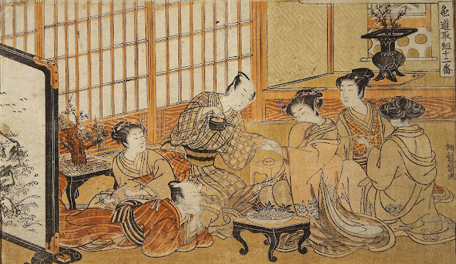 Isoda Koryusai - Ceremonia del té - 1775-77