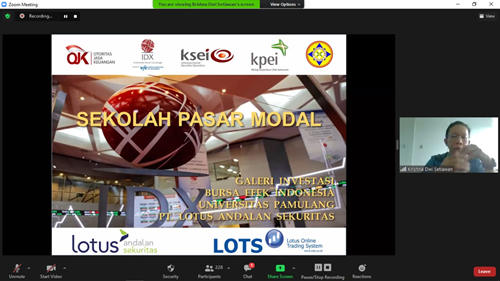 gi unpam, sekolahpasar modal, investasi saham, galeri investasi unpam Sekolah Pasar Modal GI Unpam 25 Maret 2021