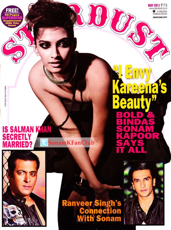 Sonam Kapoor Stardust Magazine May pics