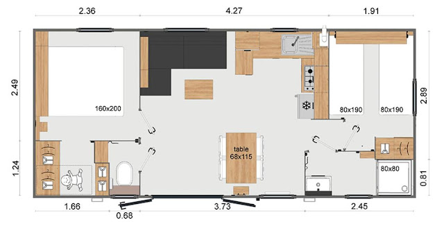 Mobilheim Grundriss für Mobilheimkauf