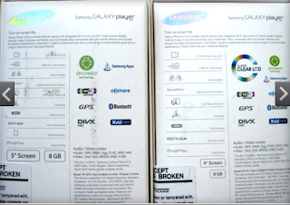 Samsung Galaxy Player 4 and 5