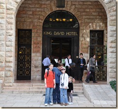 King David Hotel--right across the street from YMCA
