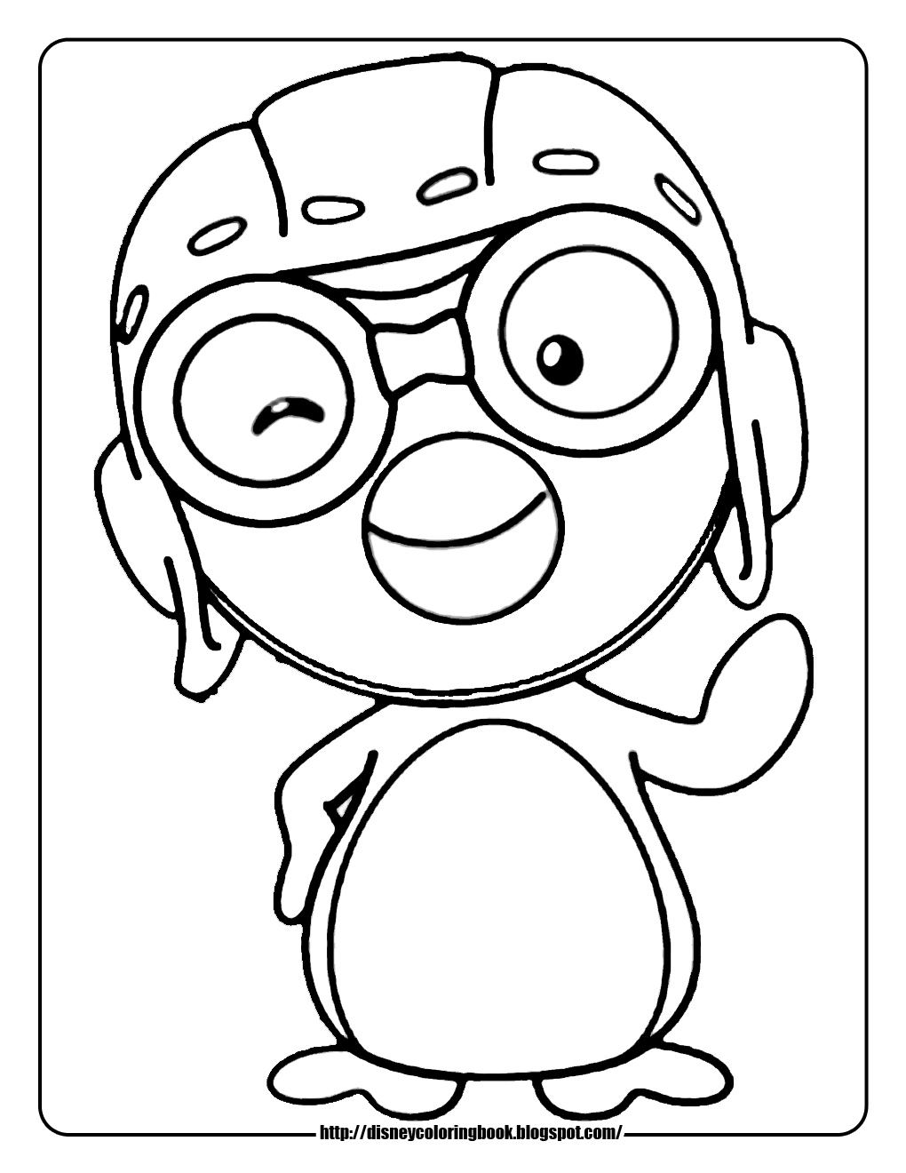Pororo the Little Penguin: Free Disney Coloring Sheets | Coloring Pages