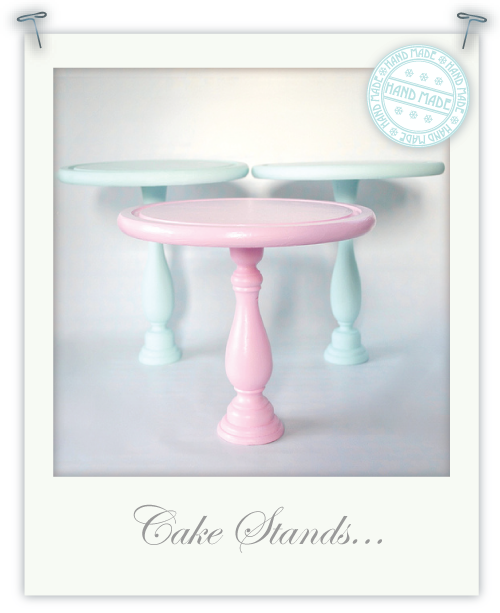 Hand-made cake stands 