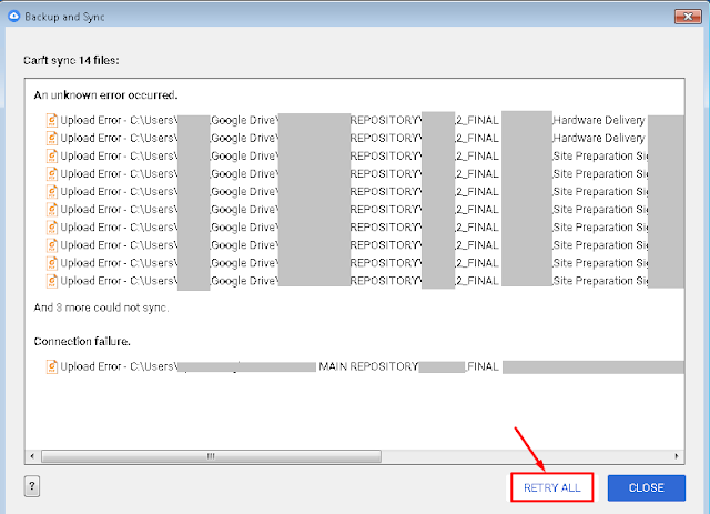 google-drive-sync-failed-issue-red-cross-3
