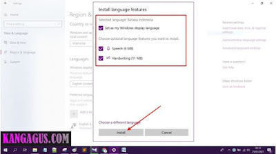 Gambar ilustrasi tampilan install bahasa indonesia di windows 10