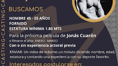 CASTING en MÉXICO: Se busca HOMBRE FORNIDO entre 45 - 55 años para PELÍCULA de JONÁS CUARÓN