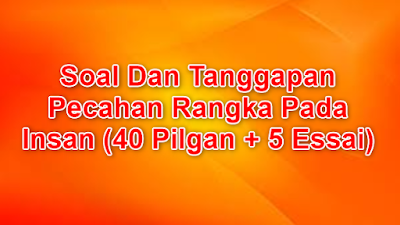 Soal Dan Tanggapan Pecahan Rangka Pada Insan (40 Pilgan + 5 Essai)