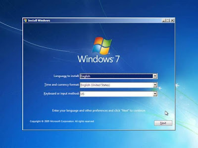 Cara install Windows 7 Dengan Sempurna