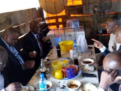 Orji Uzor Kalu Eats In A 'Mama Put ' (Photos)