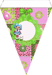 Lalaloopsy in Green, Free Printable Banner.