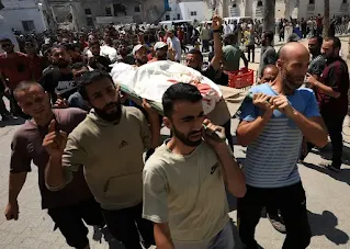 A difficult night in the Gaza Strip after a series of violent raids by the occupation targeted homes and schools housing displaced people.