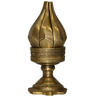 DronaCraft Home Decor Small Brass Candle Holder