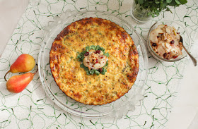 Food Lust People Love: This crunchy potato chip crust savory cheesecake makes a great main course for Sunday brunch or a light dinner.  It’s also pretty fabulous cold in a packed lunch the next day, if you are lucky enough to have leftovers.