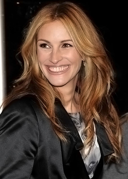 julia roberts hair color. hair Julia Roberts arrives for