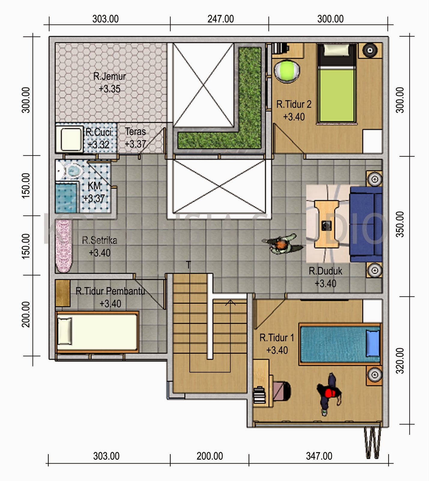 Denah Rumah Minimalis 1 Lantai 2014