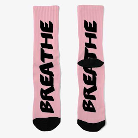 Breathe Crew Socks Pink