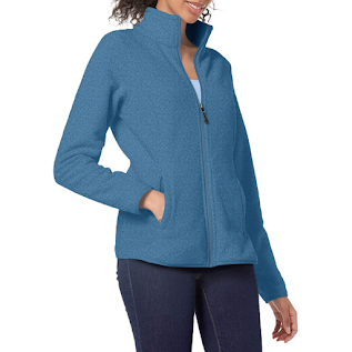 Classic Fit Long-Sleeve Full-Zip Polar Soft Fleece Jacket