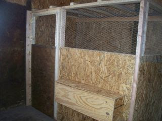 chicken coop in a barn for stand alone outside coops