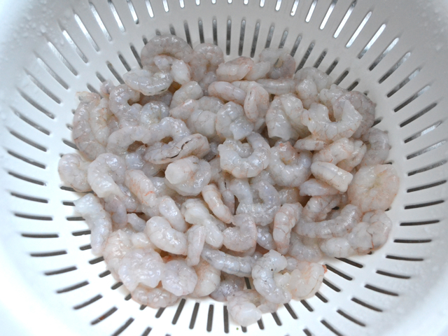 rinse shrimp