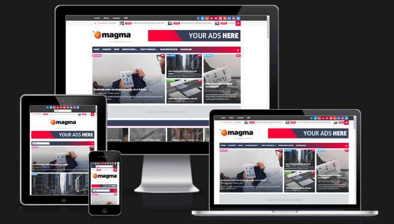 Magma Responsive Magazine Blogger Template [ Premium]