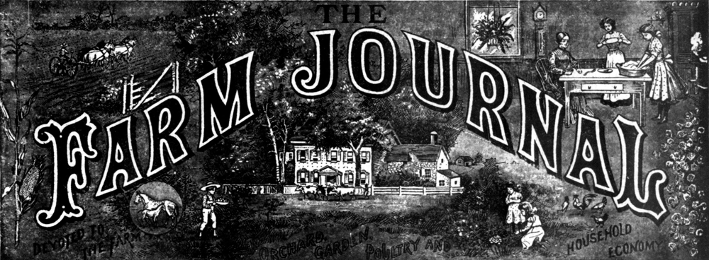 The Farm Journal masthead, October 1910