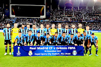 GRÊMIO FOOT-BALL PORTO ALEGRENSE - Porto Alegre, Brasil - Temporada 2017-18 - REAL MADRID C. F. 1 (Cristiano Ronaldo) GRÊMIO FOOT-BALL PORTO ALEGRENSE 0. 16/12/2017. Copa del Mundo de Clubes, final. Abu Dabi, Emiratos Árabes Unidos, Zayed Sports City Stadium.