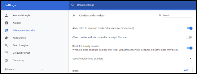 Chrome block third-party cookies