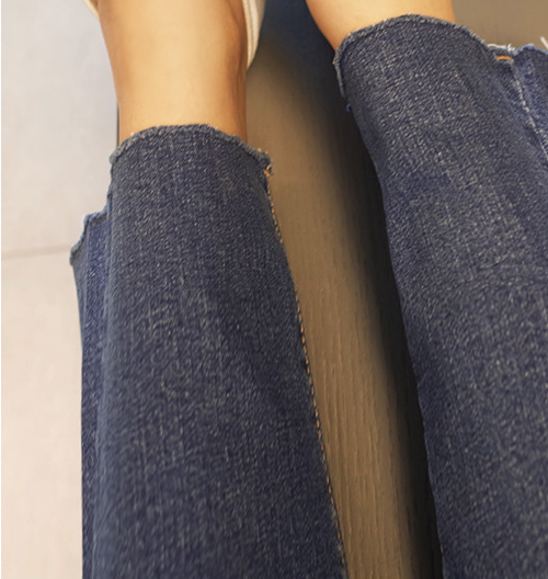 Frayed Denim Jeans