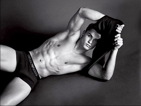 Cristiano Ronaldo Shirtless on Gallery Main Cristiano Ronaldo Armani Shirtless Photos Photos 01142010