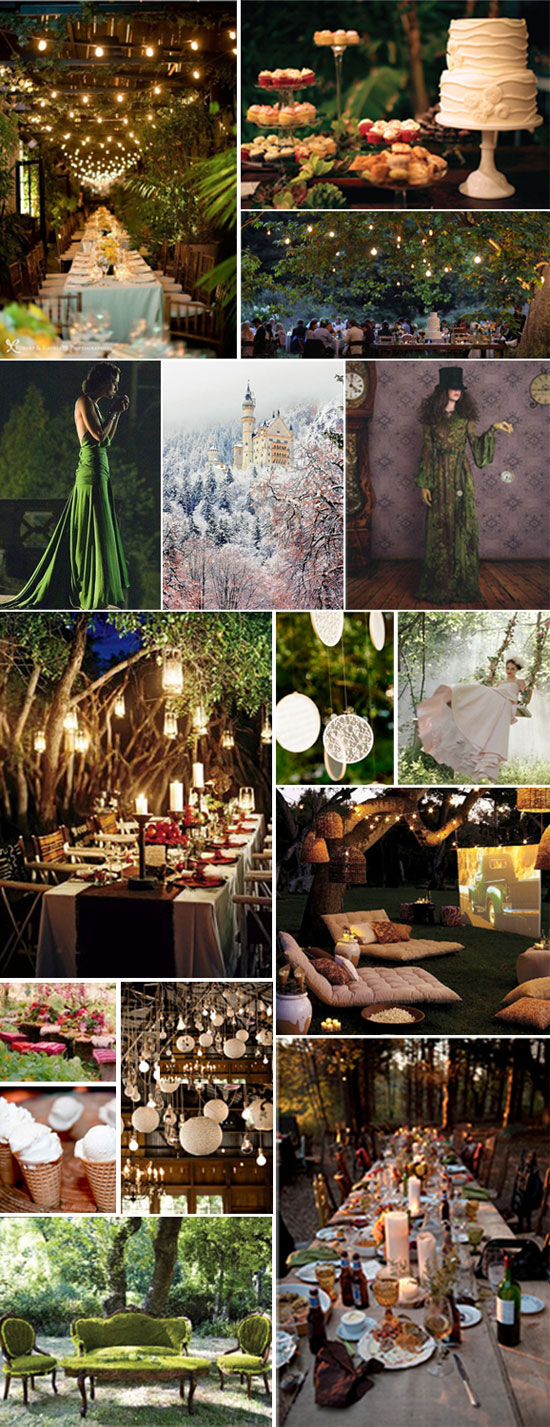 wedding enchanted forest themed reception. Here is the next theme Amy