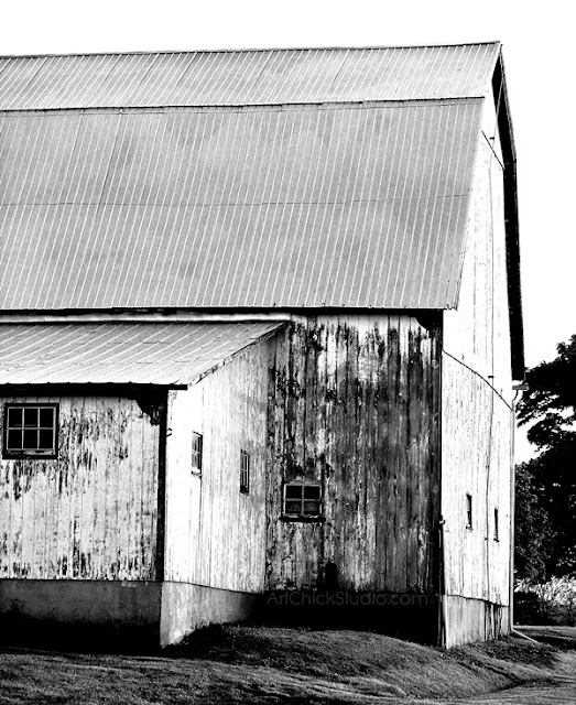 Big Barn Digital Photo BW