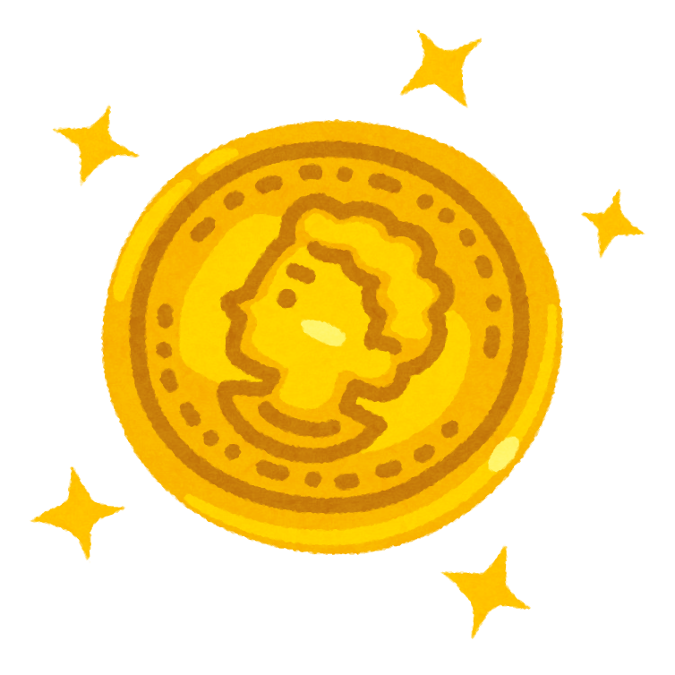 金貨のイラスト かわいいフリー素材集 いらすとや