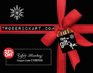 the gift of art cyber monday sale troderickart promo