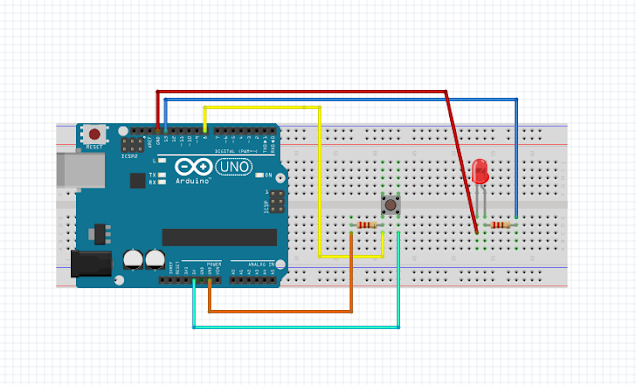 Buton İle Tek Led Yakma - Mblock ile Arduino