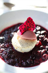 Poppy Seed Angel Food Cake with Berry “Soup”