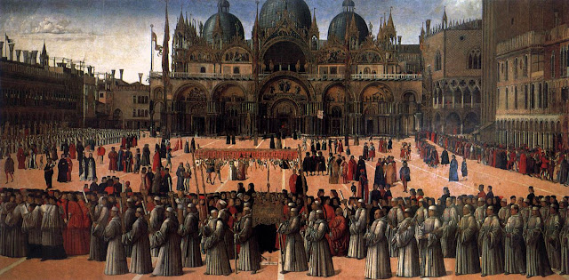 Gentile Bellini, Processione in piazza San Marco (1496)