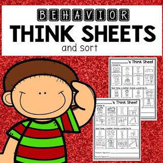 Visual Think Sheet and Behavior Sorts