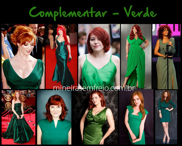 Combinando o cabelo vermelho com roupas verdes por Mineira sem Freio