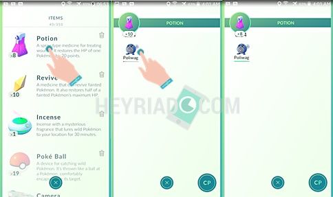Cara Menambah HP Pokemon Go Dengan Potion