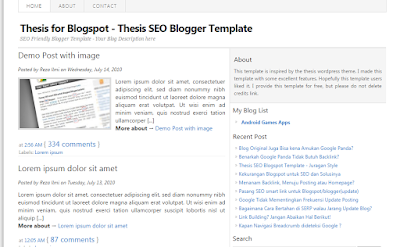 Download template thesis seo