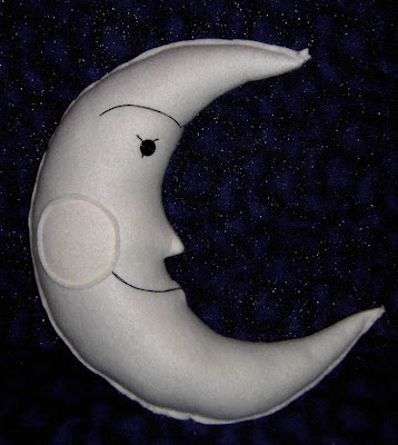 moon pillow, left view