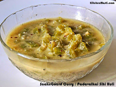 Snakegourd curry padavalkai sihi huli kootu